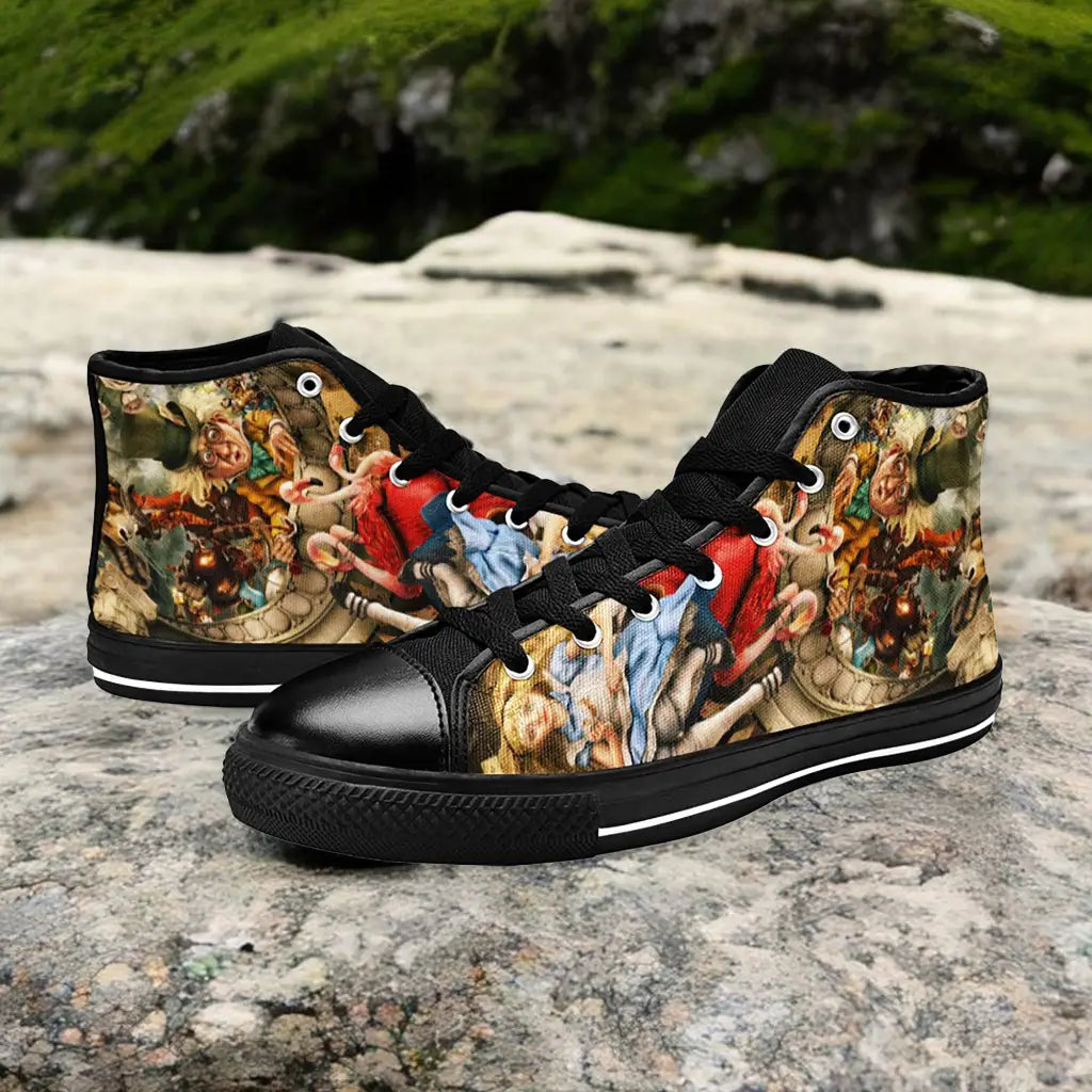 Alice in Wonderland Custom High Top Sneakers Shoes