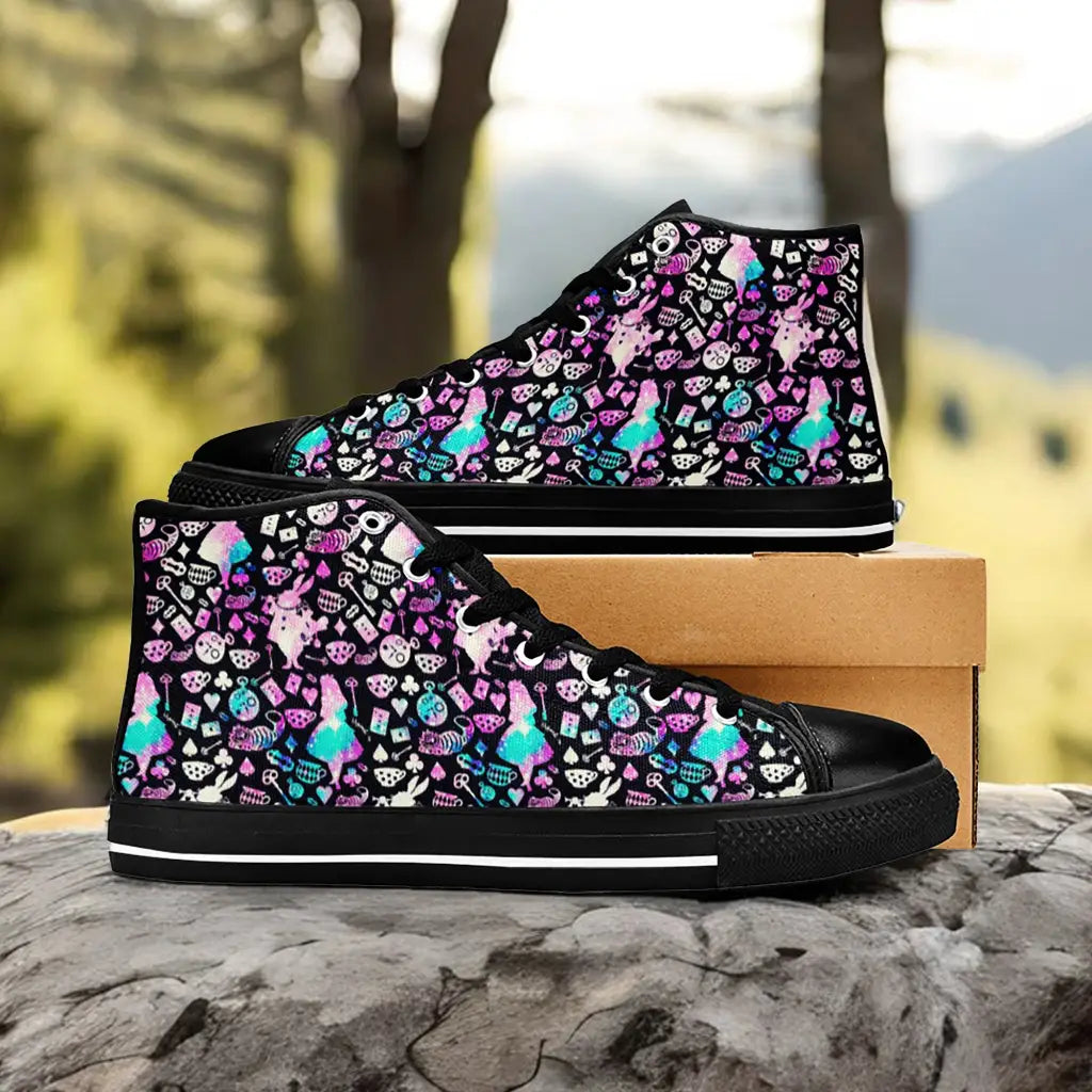 Alice in Wonderland Custom High Top Sneakers Shoes