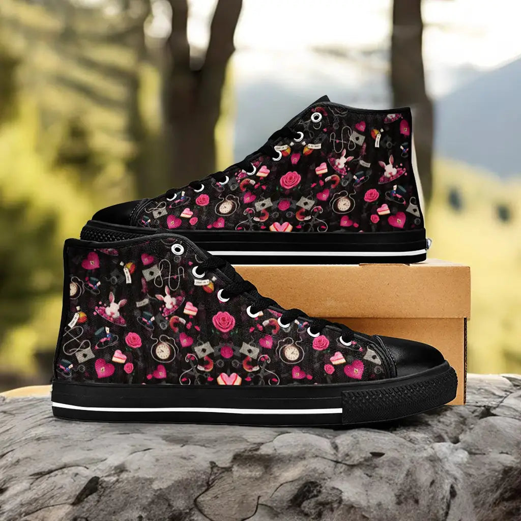 Alice in Wonderland Custom High Top Sneakers Shoes