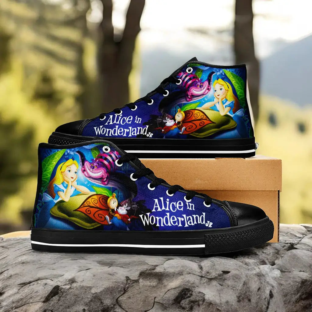 Alice in Wonderland Custom High Top Sneakers Shoes