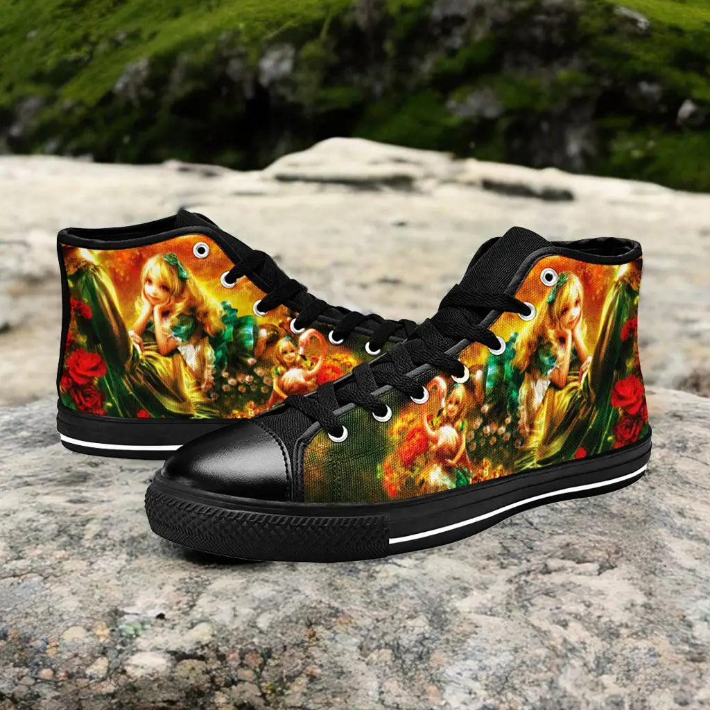 Alice in Wonderland Custom High Top Sneakers Shoes