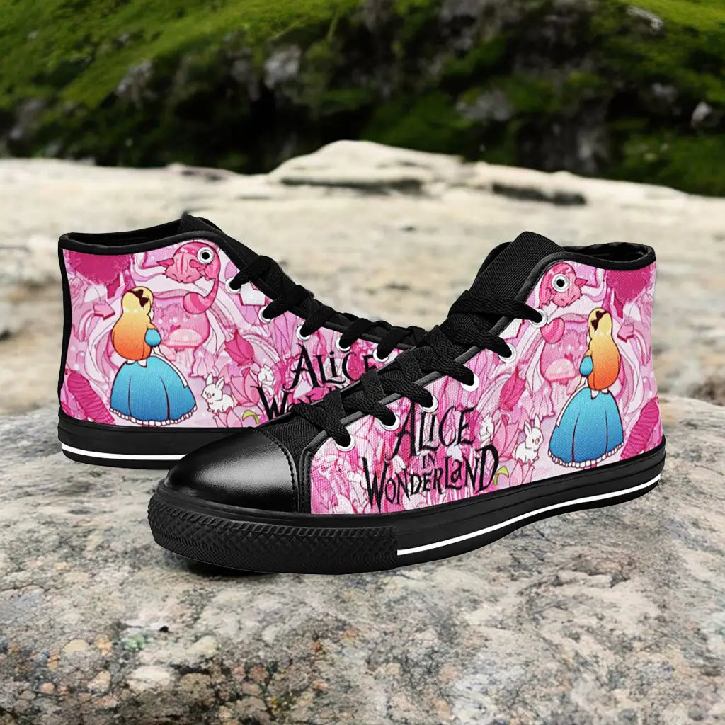 Alice in Wonderland Custom High Top Sneakers Shoes