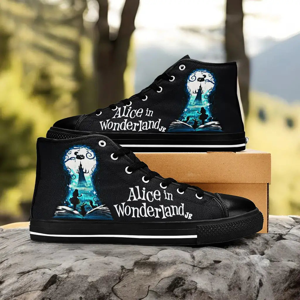 Alice in Wonderland Custom High Top Sneakers Shoes