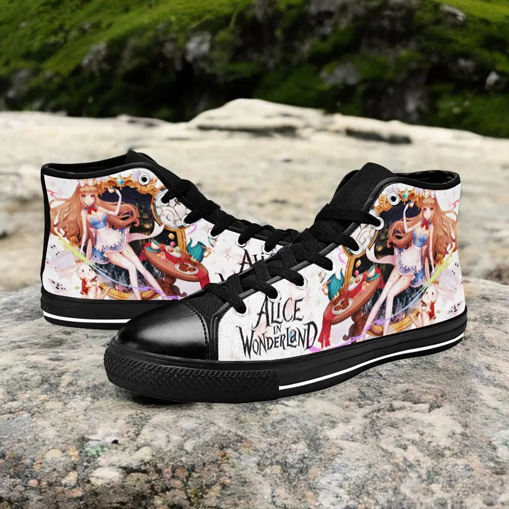 Alice in Wonderland Custom High Top Sneakers Shoes