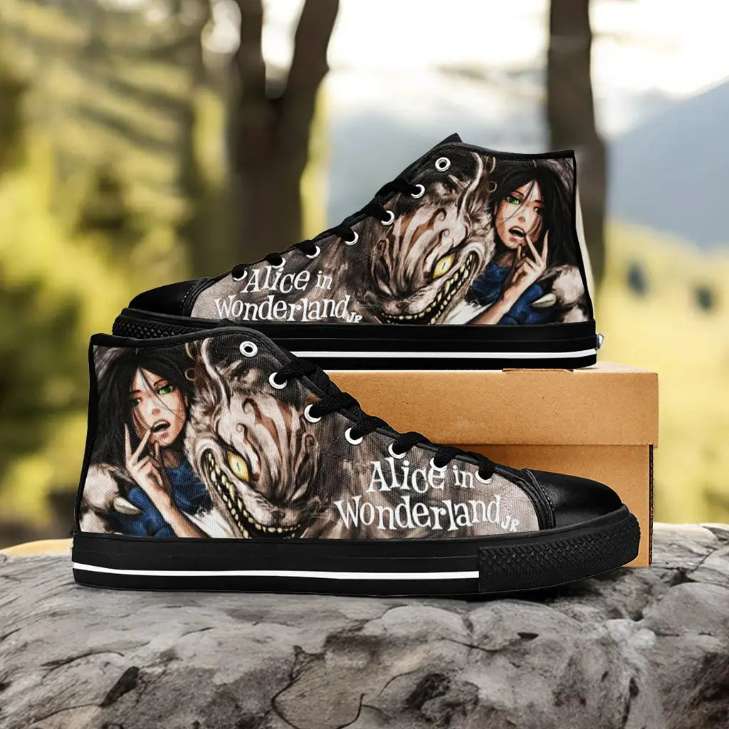 Alice in Wonderland Custom High Top Sneakers Shoes