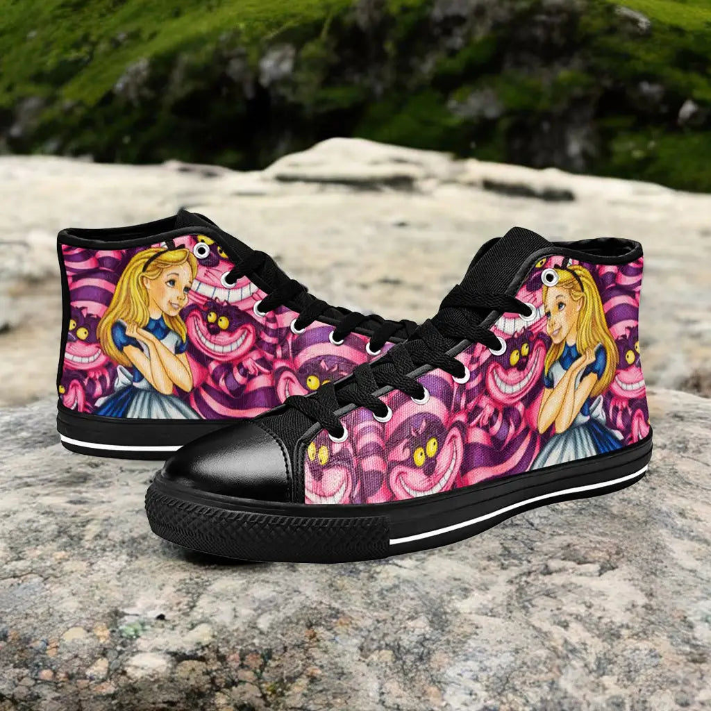 Alice in Wonderland Custom High Top Sneakers Shoes