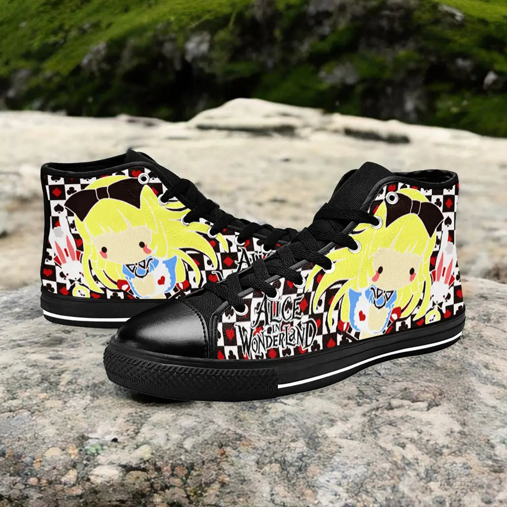 Alice in Wonderland Custom High Top Sneakers Shoes