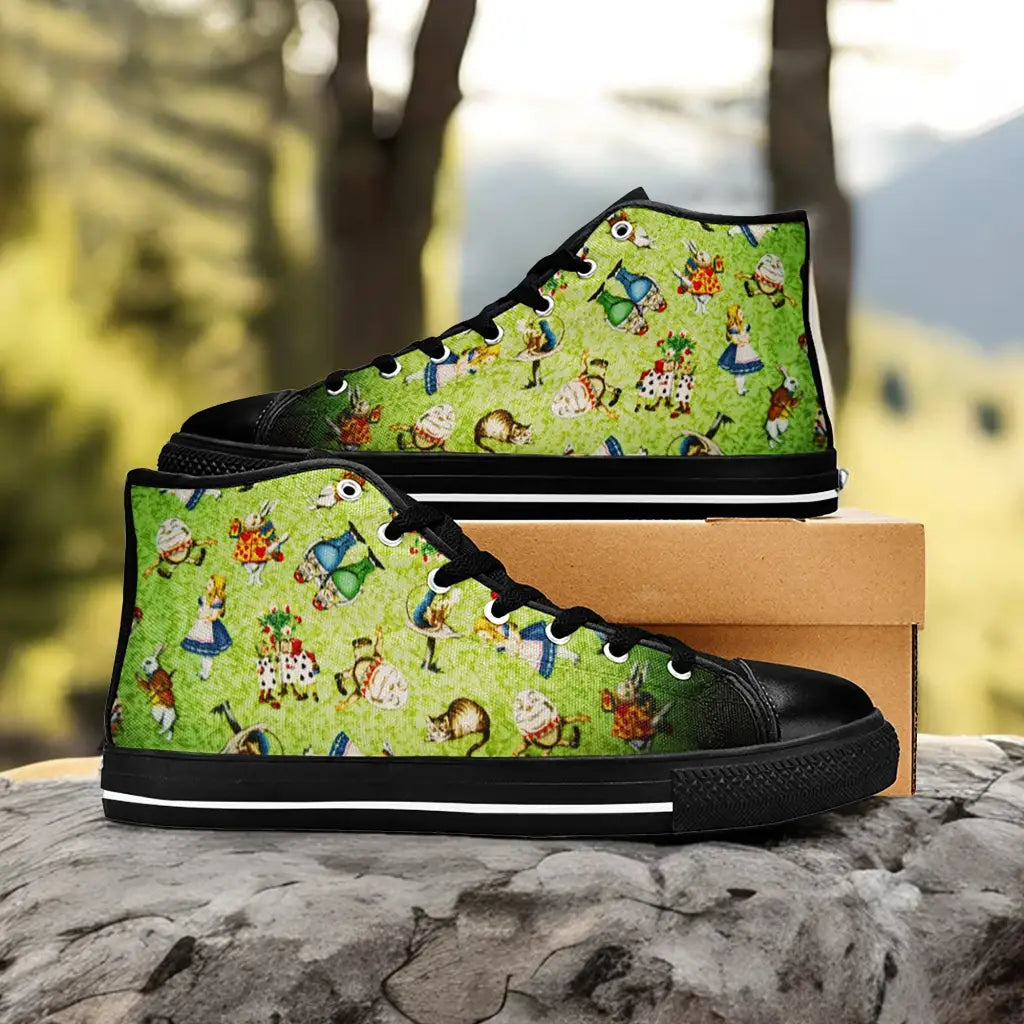 Alice in Wonderland Custom High Top Sneakers Shoes