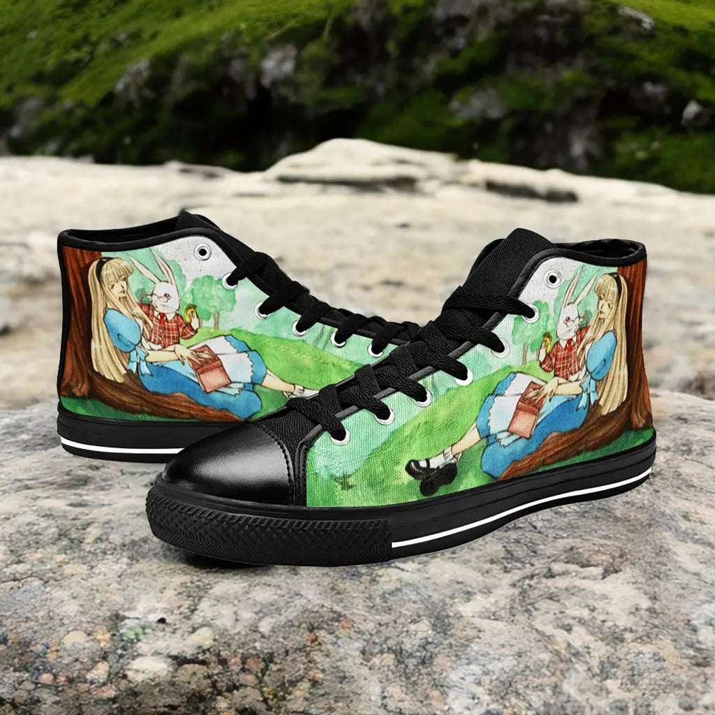 Alice in Wonderland Custom High Top Sneakers Shoes