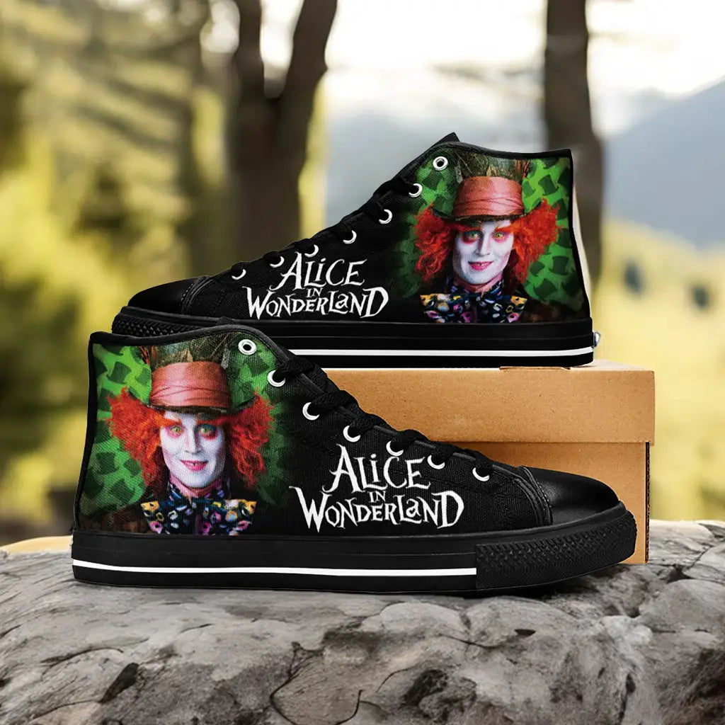 Alice in Wonderland Custom High Top Sneakers Shoes