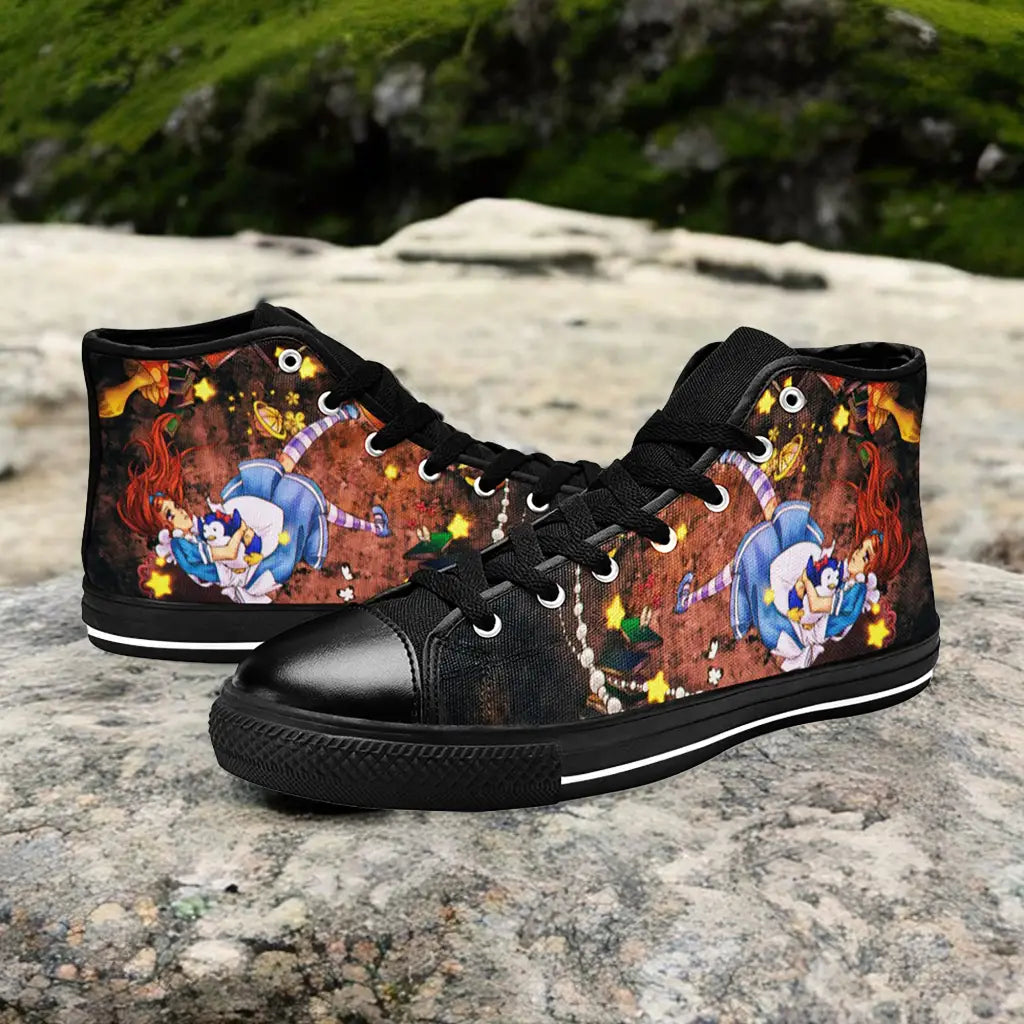 Alice in Wonderland Custom High Top Sneakers Shoes