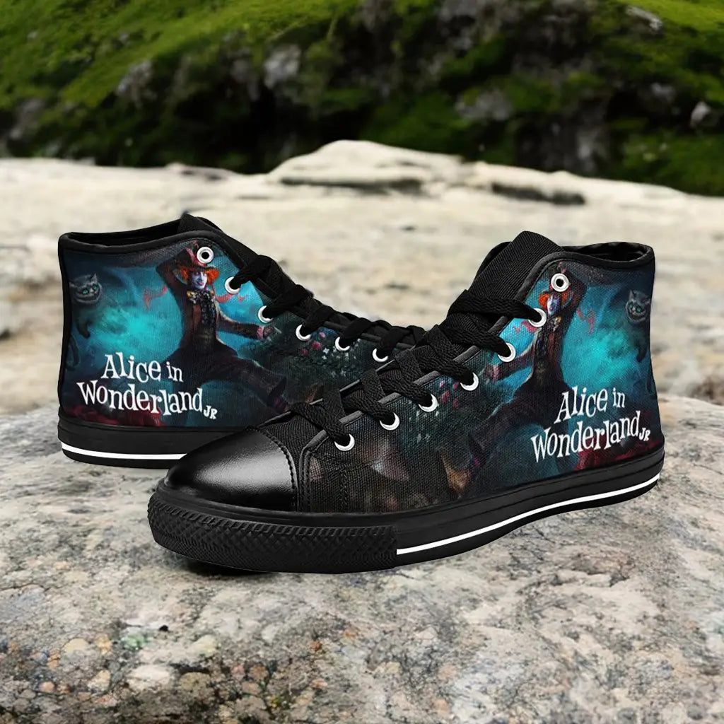 Alice in Wonderland Custom High Top Sneakers Shoes