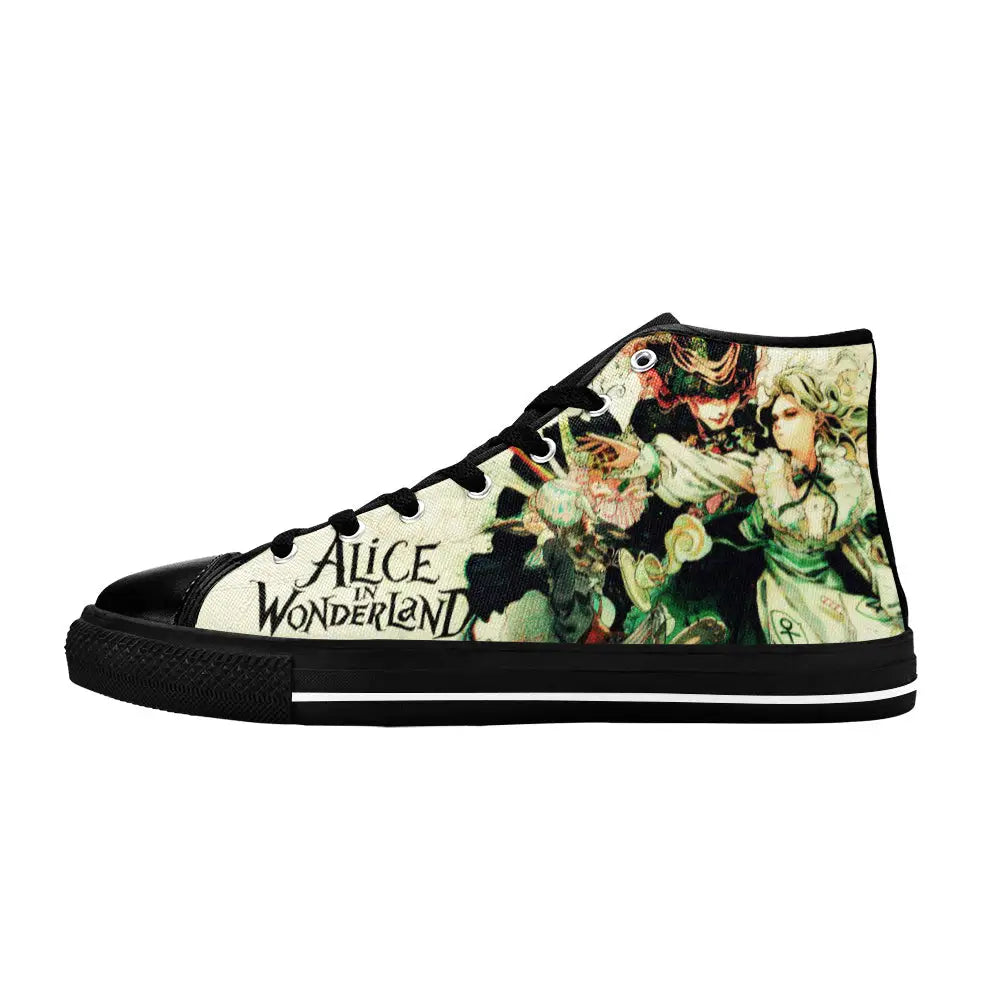 Alice in Wonderland Custom High Top Sneakers Shoes