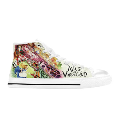 Alice in Wonderland Custom High Top Sneakers Shoes