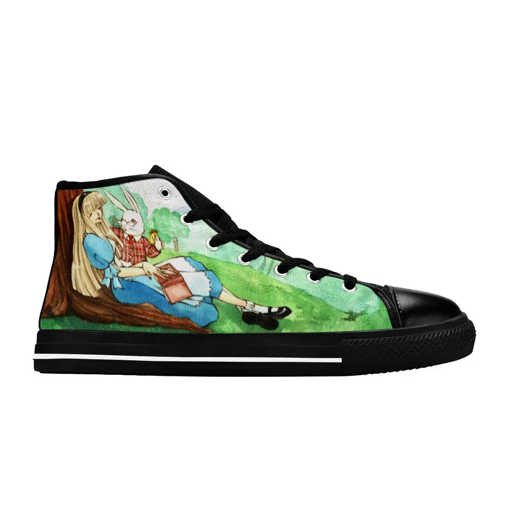 Alice in Wonderland Custom High Top Sneakers Shoes