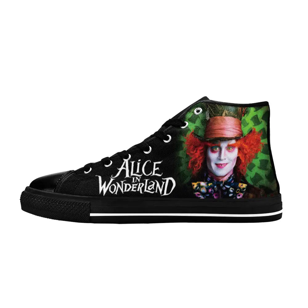 Alice in Wonderland Custom High Top Sneakers Shoes