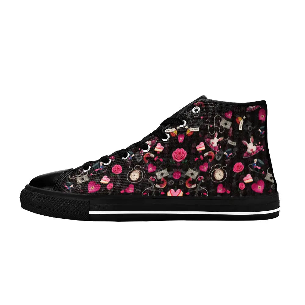 Alice in Wonderland Custom High Top Sneakers Shoes