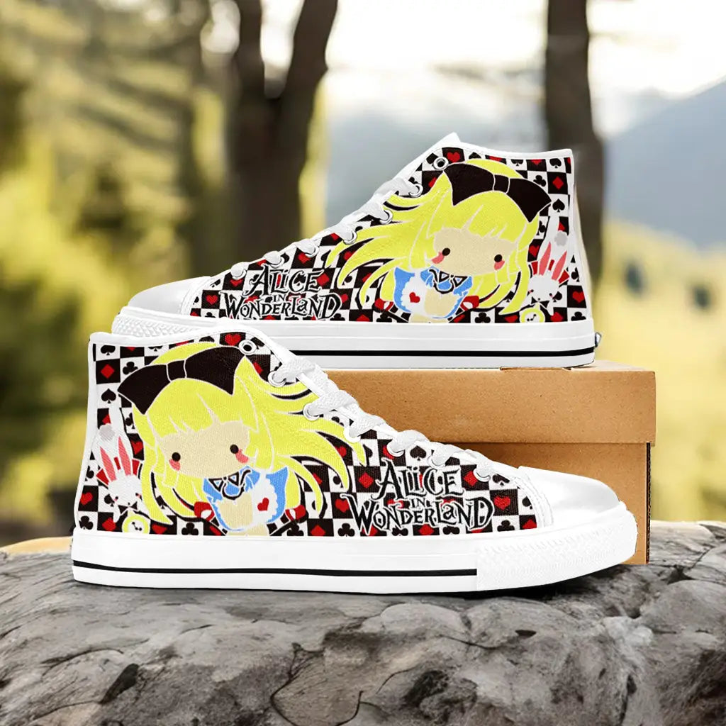 Alice in Wonderland Custom High Top Sneakers Shoes