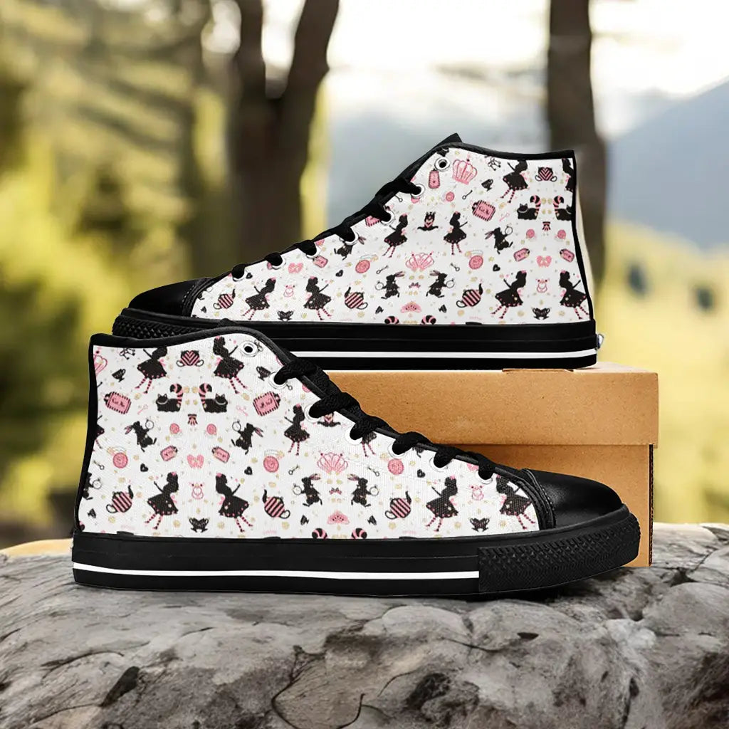 Alice in Wonderland Custom High Top Sneakers Shoes