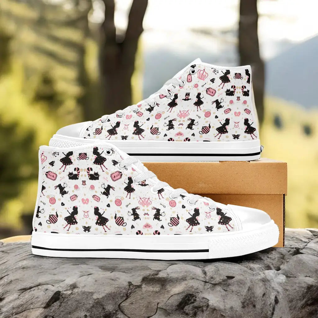 Alice in Wonderland Custom High Top Sneakers Shoes