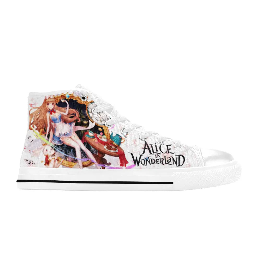 Alice in Wonderland Custom High Top Sneakers Shoes