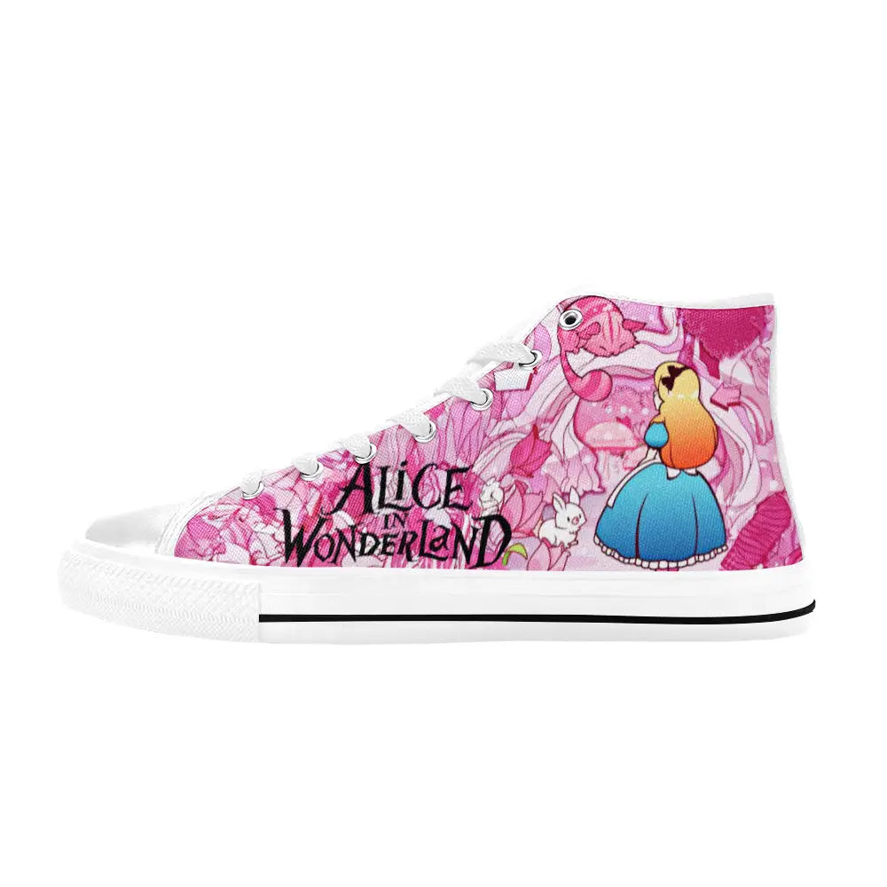 Alice in Wonderland Custom High Top Sneakers Shoes