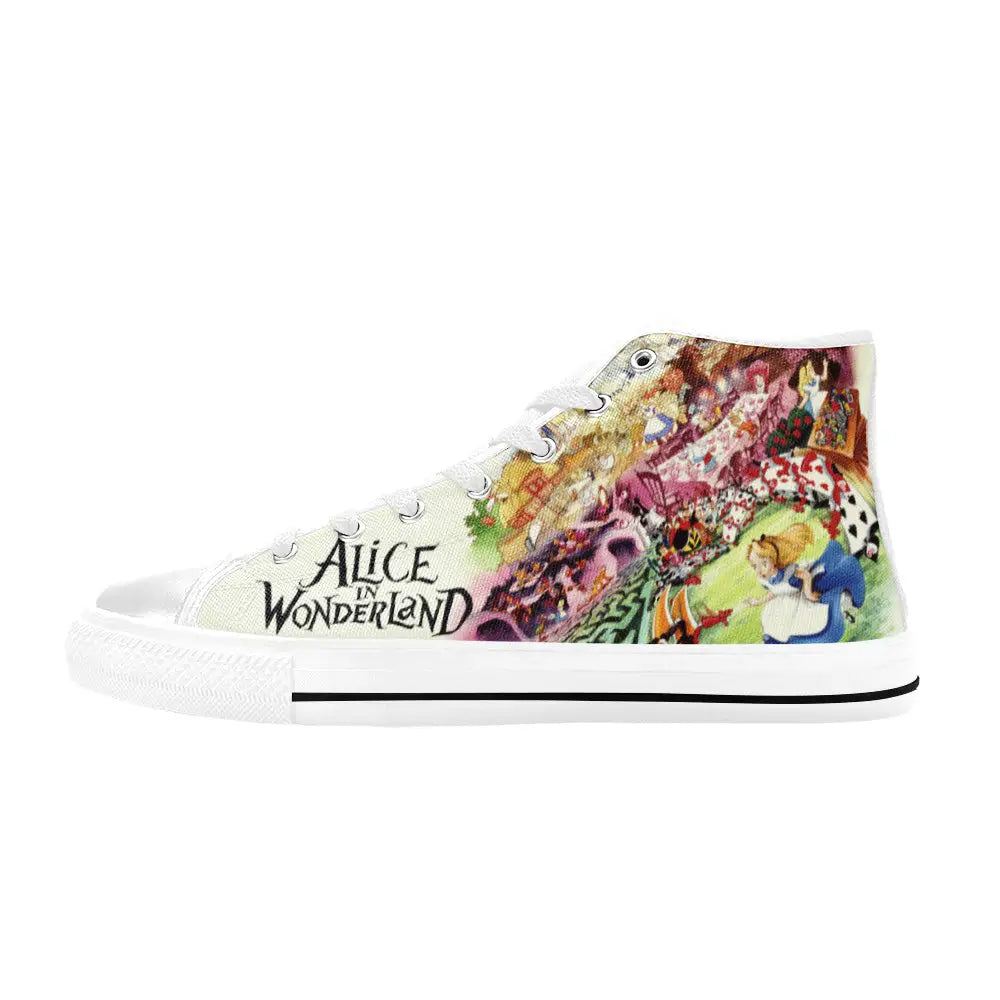 Alice in Wonderland Custom High Top Sneakers Shoes