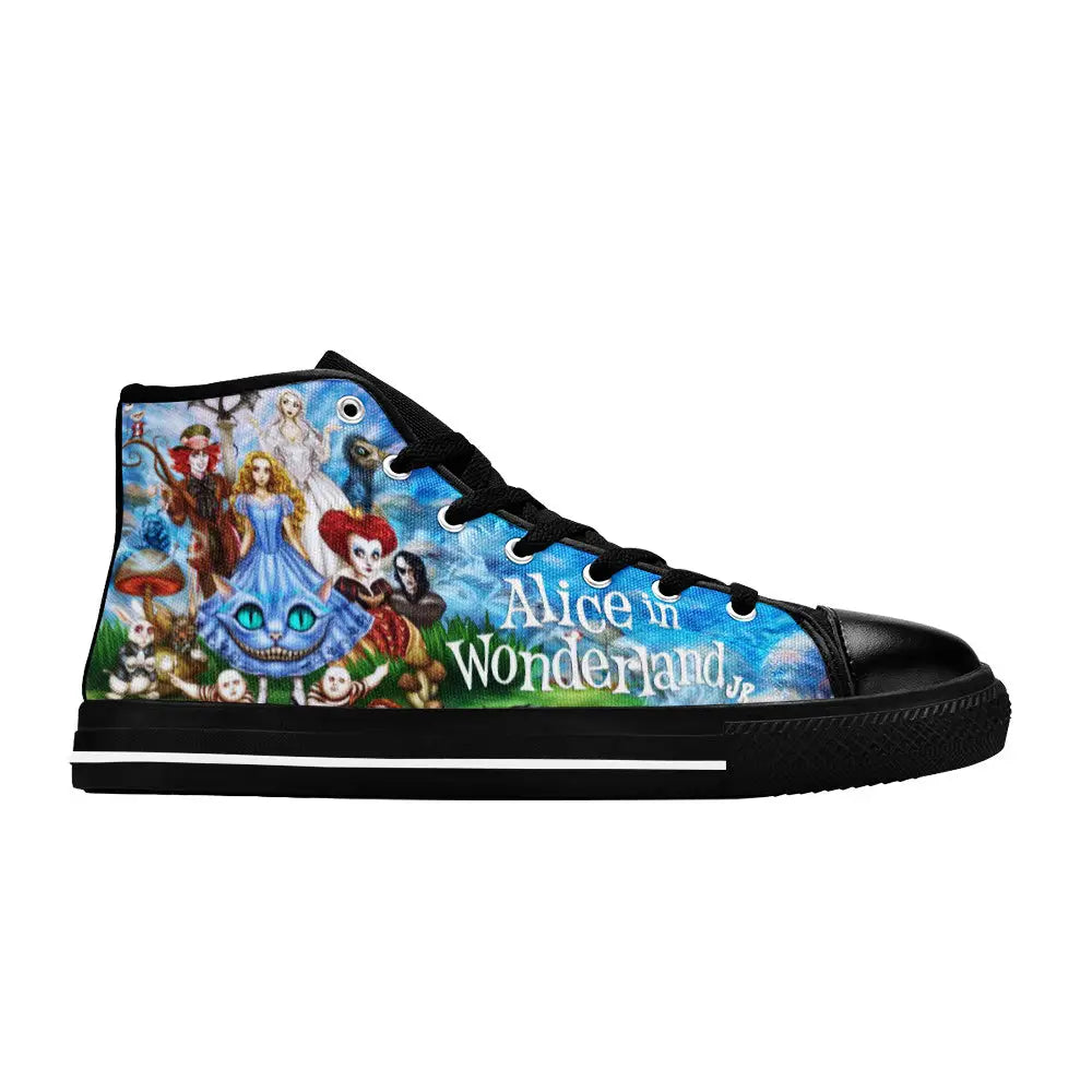 Alice in Wonderland Custom High Top Sneakers Shoes