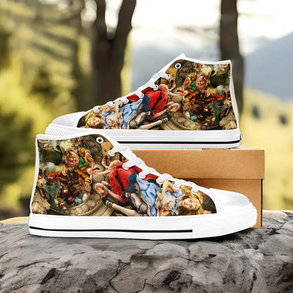 Alice in Wonderland Custom High Top Sneakers Shoes