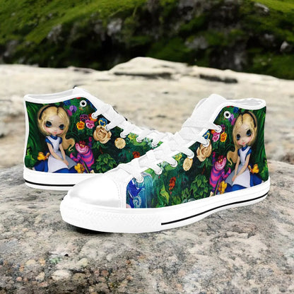 Alice in Wonderland Custom High Top Sneakers Shoes