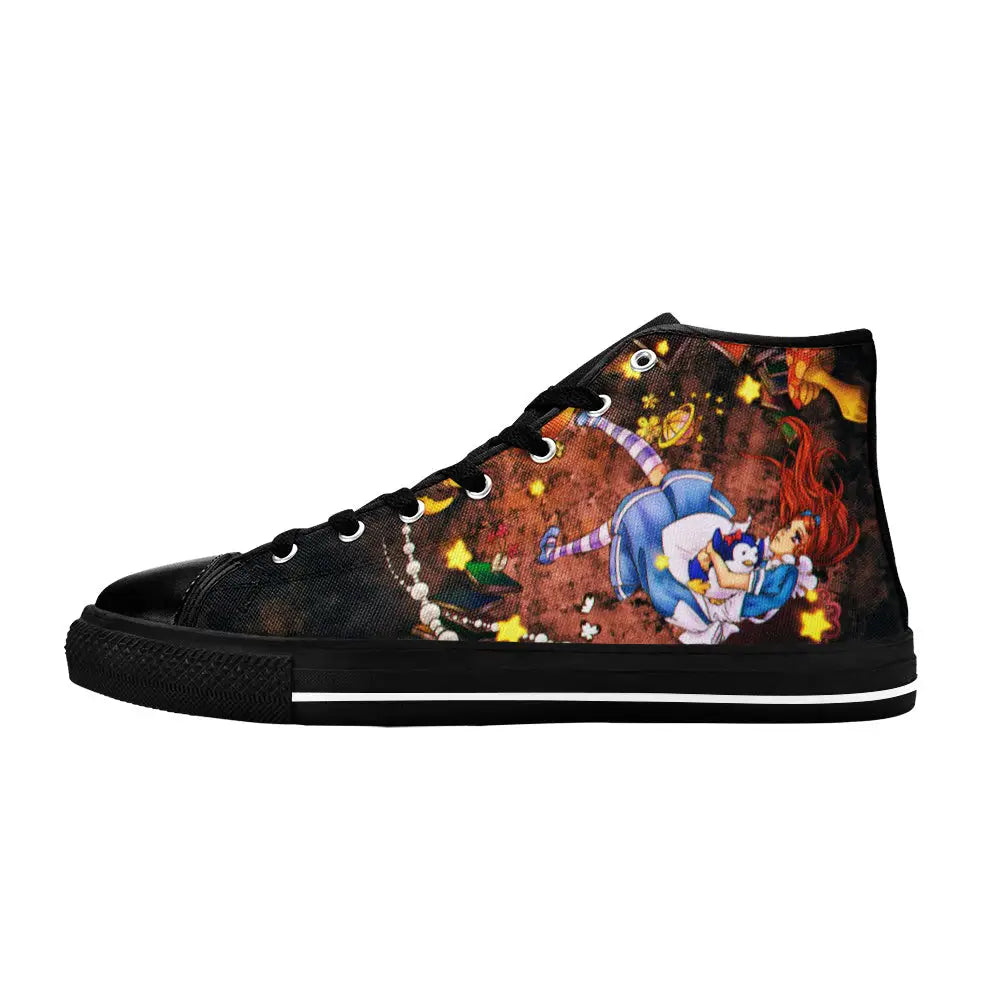 Alice in Wonderland Custom High Top Sneakers Shoes