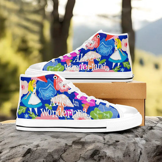 Alice in Wonderland Custom High Top Sneakers Shoes