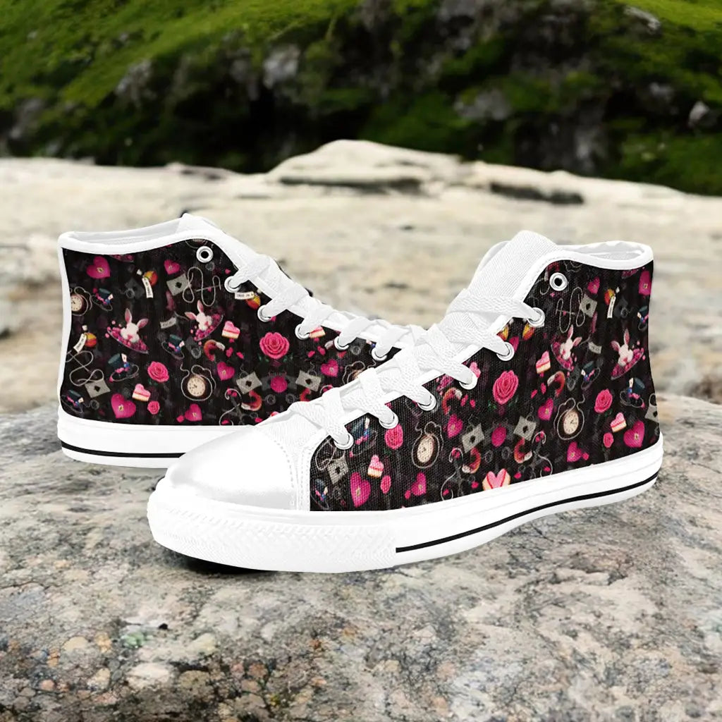 Alice in Wonderland Custom High Top Sneakers Shoes