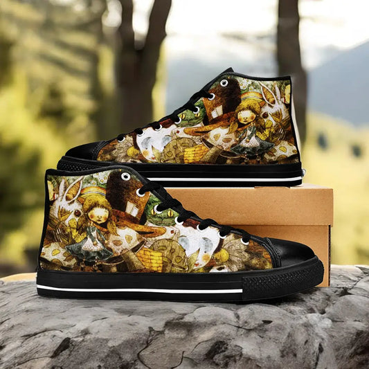 Alice in Wonderland Custom High Top Sneakers Shoes