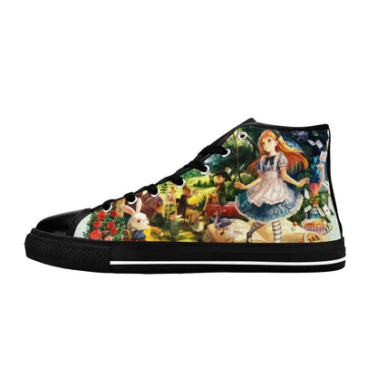 Alice in Wonderland Custom High Top Sneakers Shoes