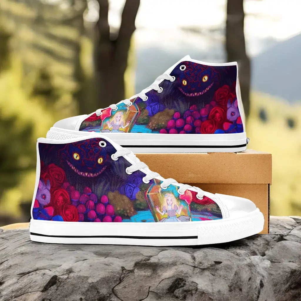 Alice in Wonderland Custom High Top Sneakers Shoes