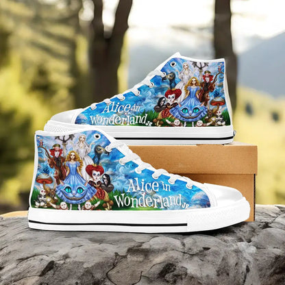 Alice in Wonderland Custom High Top Sneakers Shoes