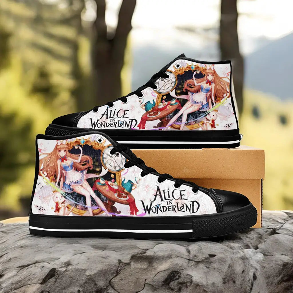 Alice in Wonderland Custom High Top Sneakers Shoes