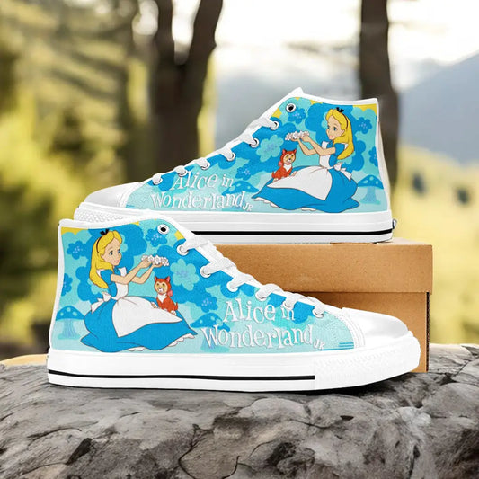 Alice in Wonderland Custom High Top Sneakers Shoes