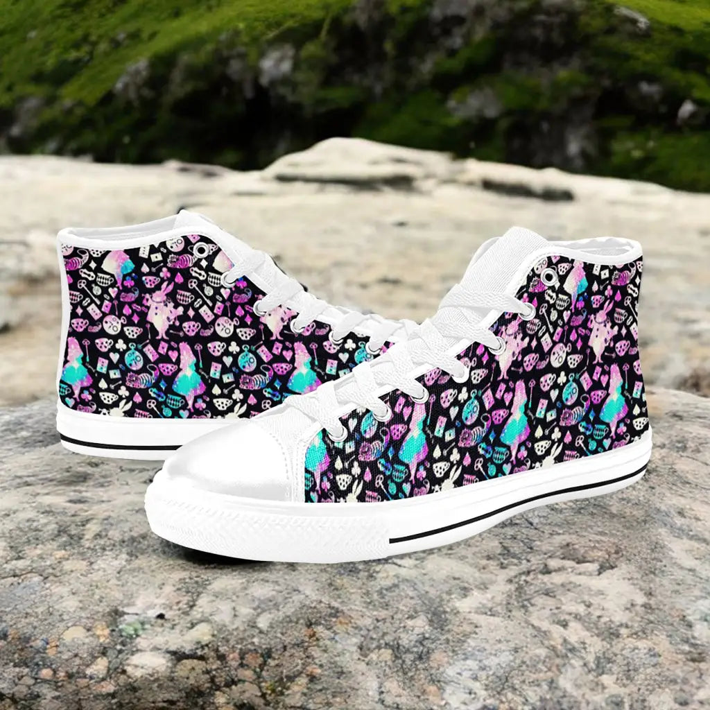 Alice in Wonderland Custom High Top Sneakers Shoes