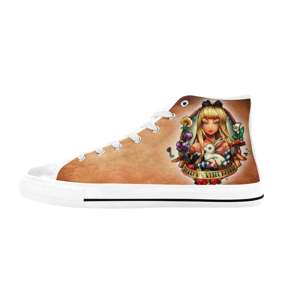 Alice in Wonderland Custom High Top Sneakers Shoes