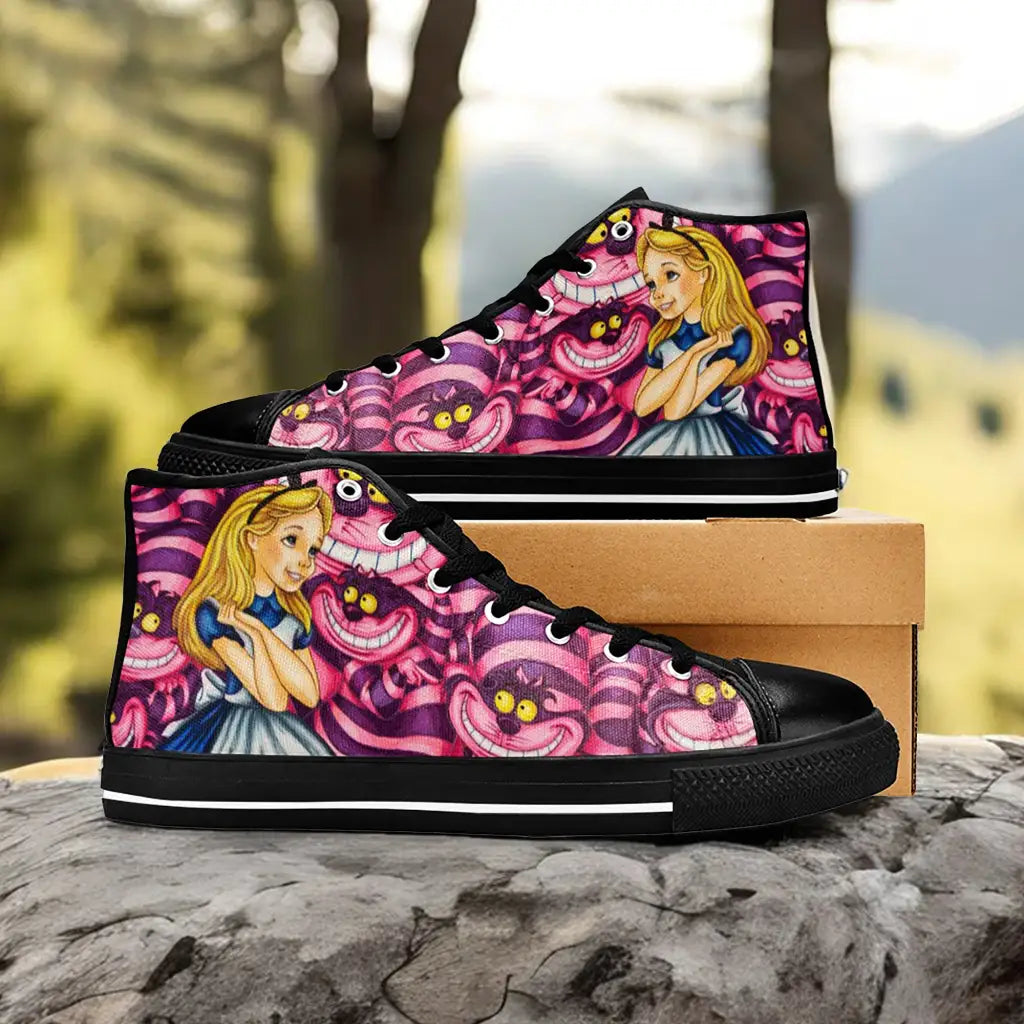 Alice in Wonderland Custom High Top Sneakers Shoes