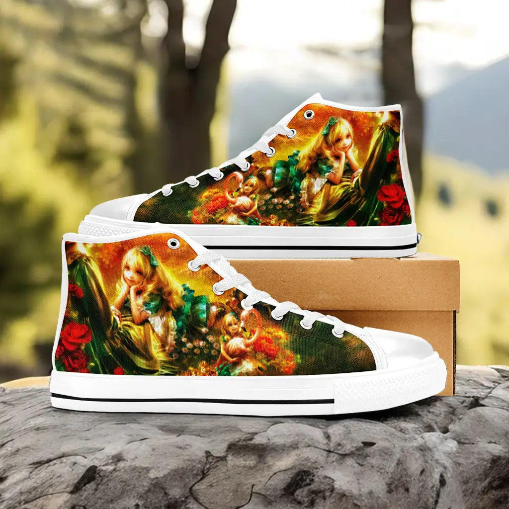 Alice in Wonderland Custom High Top Sneakers Shoes