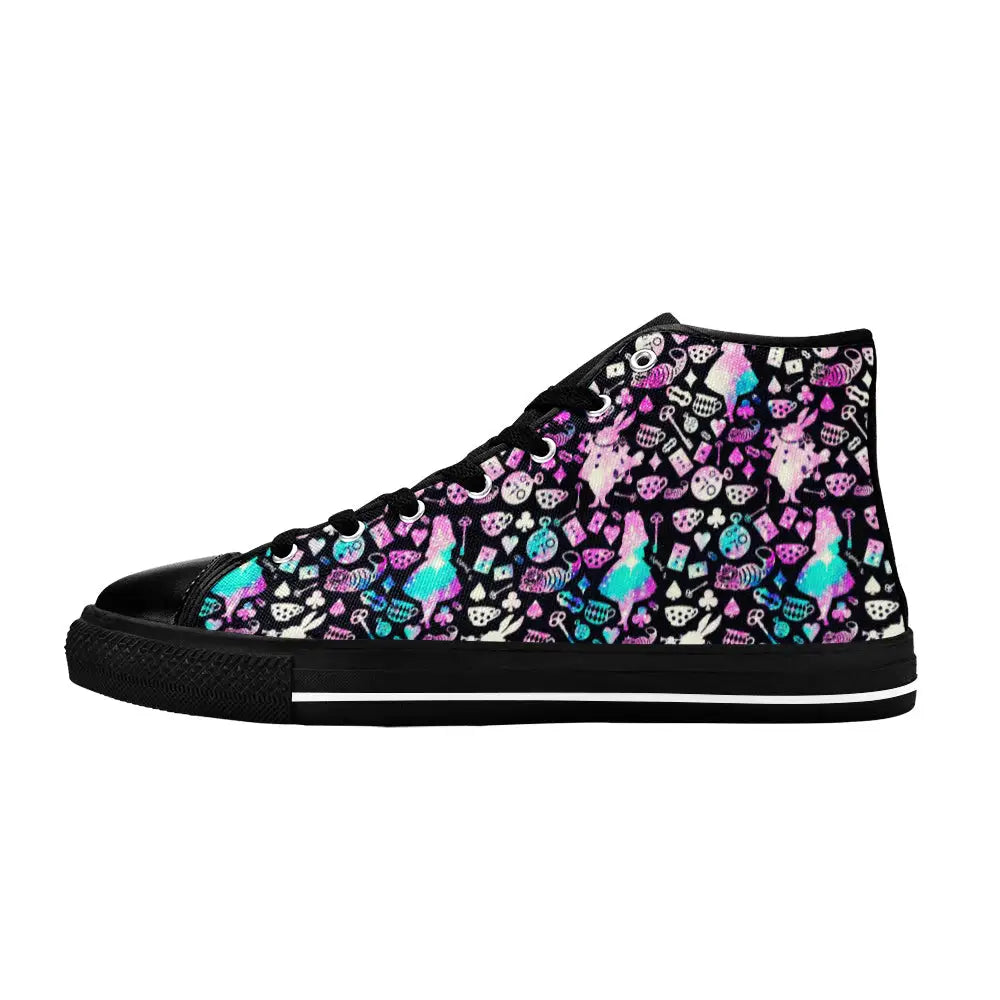 Alice in Wonderland Custom High Top Sneakers Shoes