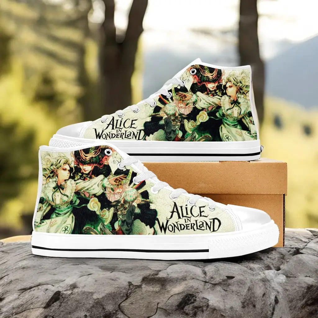 Alice in Wonderland Custom High Top Sneakers Shoes