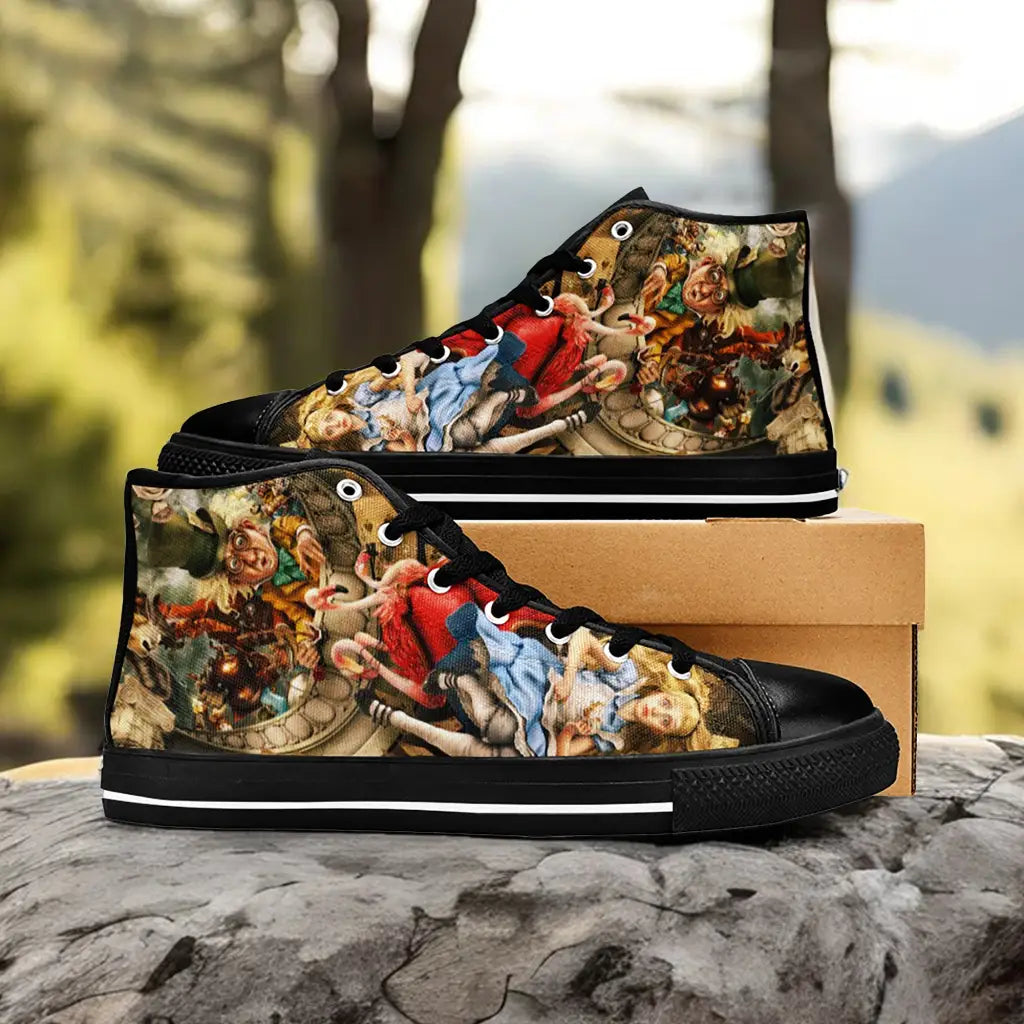 Alice in Wonderland Custom High Top Sneakers Shoes