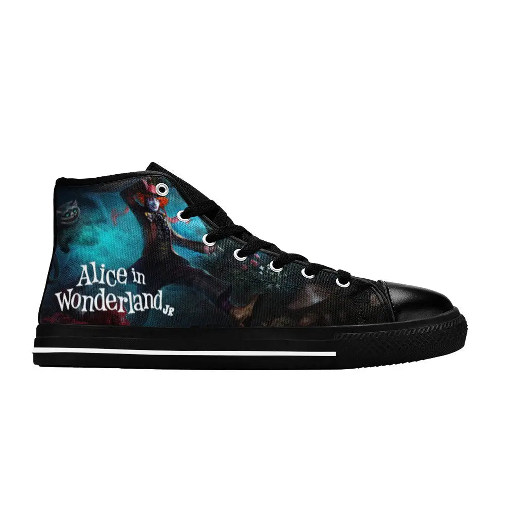 Alice in Wonderland Custom High Top Sneakers Shoes