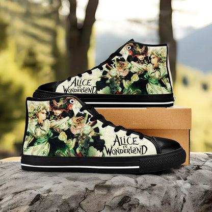 Alice in Wonderland Custom High Top Sneakers Shoes