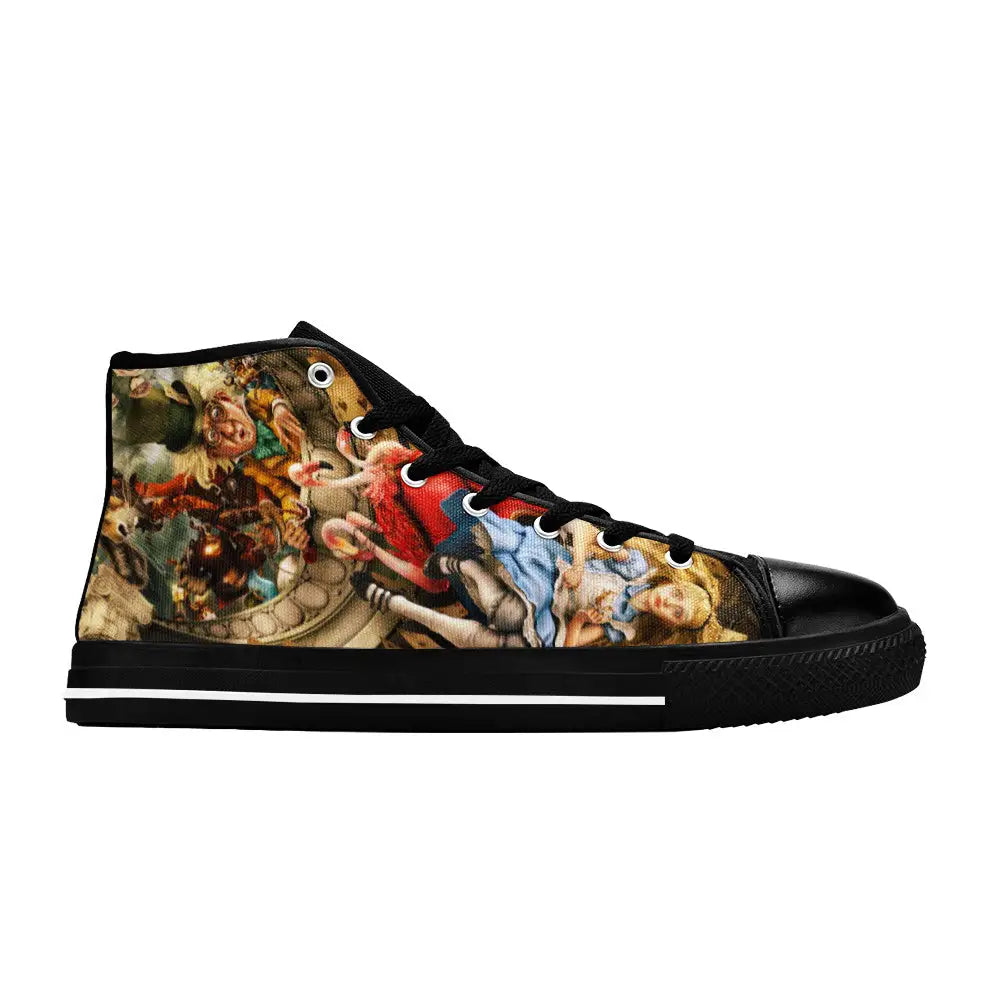 Alice in Wonderland Custom High Top Sneakers Shoes