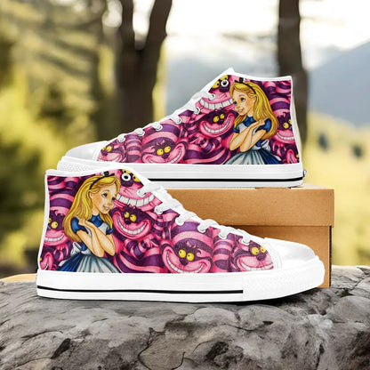 Alice in Wonderland Custom High Top Sneakers Shoes